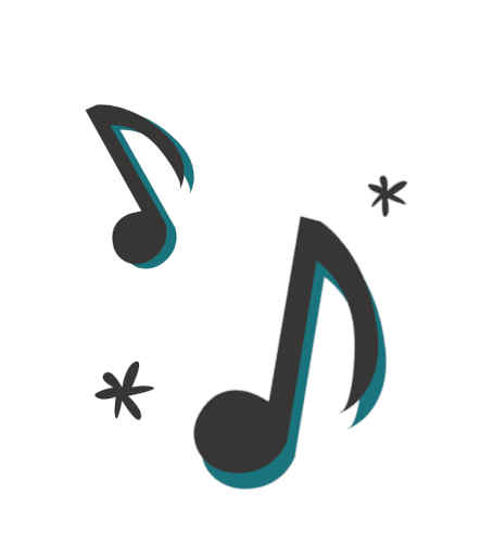On voit deux note de musiques illustrant l'harmonie du chant chooral